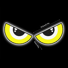Load image into Gallery viewer, Pair Reflective Car Motorcycle Stickers Devil Eyes Helmet Fairing Rear Window Decoration Decal Electric Stickers
