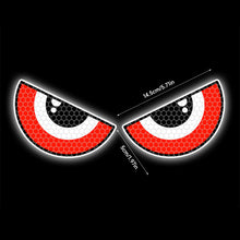 Load image into Gallery viewer, Pair Reflective Car Motorcycle Stickers Devil Eyes Helmet Fairing Rear Window Decoration Decal Electric Stickers
