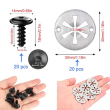 Load image into Gallery viewer, 10pcs/20pcs/40Pcs/50pcs Metal Hood Bonnet Under Engine Insulation Cover Clips Crews For Volkswagen VW Audi Ford Auto Fasteners
