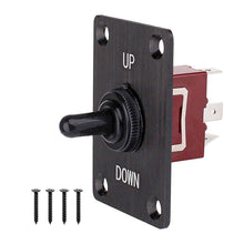 Load image into Gallery viewer, 12V DC Heavy Duty Toggle Switch Waterproof Toggle Switch 2 Pin 3Pin ON/Off SPST UP DOWN with Mounting Panel Weatherproof Cap
