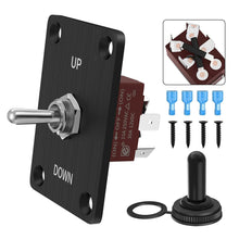 Load image into Gallery viewer, 12V DC Heavy Duty Toggle Switch Waterproof Toggle Switch 2 Pin 3Pin ON/Off SPST UP DOWN with Mounting Panel Weatherproof Cap
