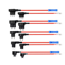 Load image into Gallery viewer, 12V Fuse Holder Add-a-circuit TAP Adapter Micro2 Mini Small Standard ATM APM Blade Auto Fuse Holder
