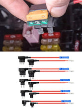Load image into Gallery viewer, 12V Fuse Holder Add-a-circuit TAP Adapter Micro2 Mini Small Standard ATM APM Blade Auto Fuse Holder
