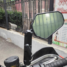 Load image into Gallery viewer, Pair Motorcycle Mirrors Angle Adjustable Folding Handlebar Side Mirror Compatible With Adventure Dirt Street Bike ATV
