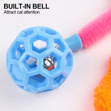 Load image into Gallery viewer, Cat Interactive Toys Colorful Caterpillar TPR Bell Balls Toy Puzzle Teasing Cat Toy Plush Tail Simulation Worm Kitten Toy
