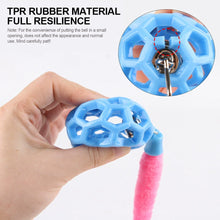 Load image into Gallery viewer, Cat Interactive Toys Colorful Caterpillar TPR Bell Balls Toy Puzzle Teasing Cat Toy Plush Tail Simulation Worm Kitten Toy

