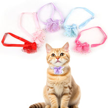 Load image into Gallery viewer, Cat Dog Bow Tie Star Collar Cute Mesh Star Bow Collar for Puppy Kitten Small Animal Bows Band Pet Accessories
