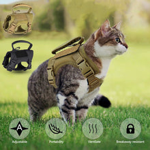 Load image into Gallery viewer, Outdoor Adjustable Cat Vest Waterproof Cat Clothes Escape-Proof Design Cat Chest Strap Special Vest for Walking Cats
