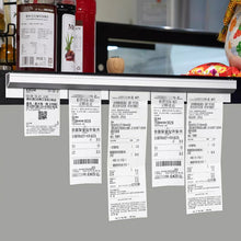 Load image into Gallery viewer, 20/30cm Restaurant Ticket Holder Aluminum Order Rack Receipt Holder Silvery Kitchen Slide Check Rack for Office Cafes Pubs
