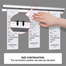 Load image into Gallery viewer, 20/30cm Restaurant Ticket Holder Aluminum Order Rack Receipt Holder Silvery Kitchen Slide Check Rack for Office Cafes Pubs

