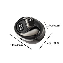 Load image into Gallery viewer, Single Ear AI Intelligent Translation Bluetooth Headset OWS Hanging Ear Long Endurance Sports Headset With Digital Display
