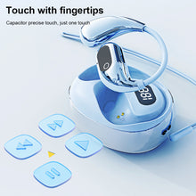 Load image into Gallery viewer, Single Ear AI Intelligent Translation Bluetooth Headset OWS Hanging Ear Long Endurance Sports Headset With Digital Display
