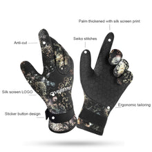 Load image into Gallery viewer, 1Pair 3MM Anti-Cut Anti-Stab Diving Gloves Outdoor Warm Non-Slip Sports Rubber Gloves

