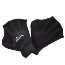 Load image into Gallery viewer, 1Pair 2MM Diving Swimming Training Webbed Gloves Wrist Adjustable Imitation Duck Feet Open Fingers Design Diving Equipment
