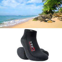 Load image into Gallery viewer, 1Pair 3MM Short Tube Diving Socks Non-Slip Stab-Proof Low Top Beach Socks Snorkeling Free Surf Swimming Warm Supplies
