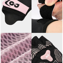 Load image into Gallery viewer, 1Pair Outdoor Non-Slip Shock-Absorbing Half-Finger Cycling Gloves Breathable Yoga Fitness Gloves Self-Adhesive Cloth Fixed
