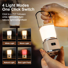 Load image into Gallery viewer, 1PC Outdoor Portable Camping Light Retro Atmosphere Light With Handle Type-C Charging Emergency Flashlight
