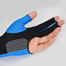 Load image into Gallery viewer, 1 Pair Three-Finger Billiard Gloves Splice Design With Non-Slip Mat Wear-Resistant Breathable Sports Gloves
