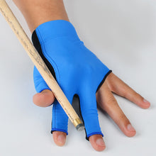 Load image into Gallery viewer, 1 Pair Three-Finger Billiard Gloves Splice Design With Non-Slip Mat Wear-Resistant Breathable Sports Gloves
