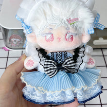 Load image into Gallery viewer, Miniature Blue Dress Set for 17cm Labubu Dolls Cute DIY Doll Clothes Fashion Accessories Lovely Outfit Gifts for Girls Friends

