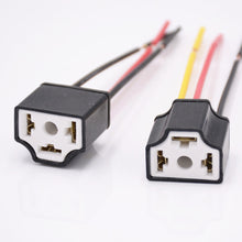 Load image into Gallery viewer, 2Pcs H4 Car Headlight Bulb Lampholder 3-hole Ceramic Wire Wiring Bulb Light Beam Socket Plug Auto Light Accessories
