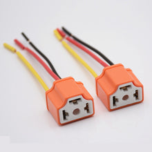 Load image into Gallery viewer, 2Pcs H4 Car Headlight Bulb Lampholder 3-hole Ceramic Wire Wiring Bulb Light Beam Socket Plug Auto Light Accessories
