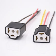 Load image into Gallery viewer, 2Pcs H4 Car Headlight Bulb Lampholder 3-hole Ceramic Wire Wiring Bulb Light Beam Socket Plug Auto Light Accessories
