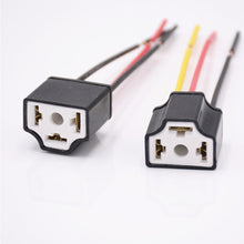 Load image into Gallery viewer, 2Pcs H4 Car Headlight Bulb Lampholder 3-hole Ceramic Wire Wiring Bulb Light Beam Socket Plug Auto Light Accessories
