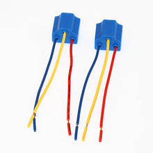 Load image into Gallery viewer, 2Pcs H4 Car Headlight Bulb Lampholder 3-hole Ceramic Wire Wiring Bulb Light Beam Socket Plug Auto Light Accessories
