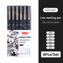 Load image into Gallery viewer, 3-15PCS/Set Black Fine Point Pen Waterproof Ink Line Drawing Pen for Artist Illustration Sketching Anime Manga Technical Drawing
