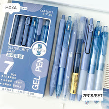 Load image into Gallery viewer, Black Ink Signature Pen Set Dopamine Retractable Pen Quick-Drying for School Supplies Office Supplies Stationery
