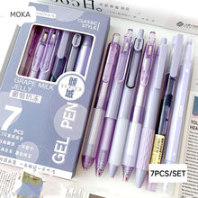 Load image into Gallery viewer, Black Ink Signature Pen Set Dopamine Retractable Pen Quick-Drying for School Supplies Office Supplies Stationery
