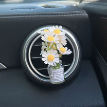 Load image into Gallery viewer, Mini Car Air Outlet Decoration Ornaments Babysbreath Jasmine Vase Glass Micro Landscape Interior Console
