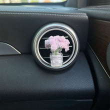Load image into Gallery viewer, Mini Car Air Outlet Decoration Ornaments Babysbreath Jasmine Vase Glass Micro Landscape Interior Console
