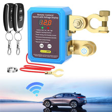 Load image into Gallery viewer, 12V 240A Kill Switch Remote Battery Disconnect Switch with Led Voltage Display Automatic Power Shut Off Switch for Auto
