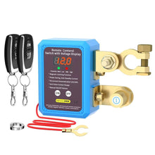 Load image into Gallery viewer, 12V 240A Kill Switch Remote Battery Disconnect Switch with Led Voltage Display Automatic Power Shut Off Switch for Auto
