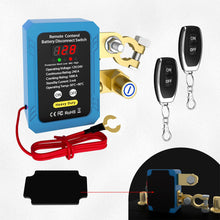 Load image into Gallery viewer, 12V 240A Kill Switch Remote Battery Disconnect Switch with Led Voltage Display Automatic Power Shut Off Switch for Auto
