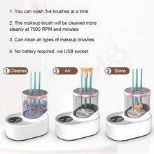 Load image into Gallery viewer, Makeup Brush Washer Lazy Household Electric Cleaning Quick Drying Brush Charging Automatic Washer Tool
