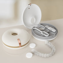 Load image into Gallery viewer, Doughnut Braces Storage Box Invisible Braces Orthodontic Retainers Storage Box Portable Denture Storage Box
