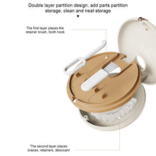 Load image into Gallery viewer, Doughnut Braces Storage Box Invisible Braces Orthodontic Retainers Storage Box Portable Denture Storage Box
