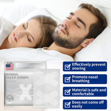 Load image into Gallery viewer, 30pcs/bag Sleep Mouth Strips Anti-snoring Breathing Correction Stickers Physical Improving Mouth Breathing Soft Mouth Strips
