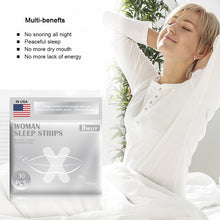 Load image into Gallery viewer, 30pcs/bag Sleep Mouth Strips Anti-snoring Breathing Correction Stickers Physical Improving Mouth Breathing Soft Mouth Strips
