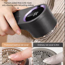 Load image into Gallery viewer, USB Rechargeable Lint Remover for Clothing LED Digital Electric Pellet Fluff Remover Fuzz Fabric Shaver Sweater Dropshipping
