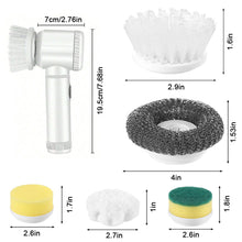 Load image into Gallery viewer, Electric Cleaning Brush Kitchen Bathroom Multifunctional Cleaner Lightweight Portable Electric Shoe Cleaning Brush

