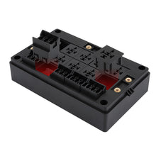 Load image into Gallery viewer, DC12V/24V 15-Way Fuse Relay Box with 10 40A Relays Fuse Block 4-Pin or 5-Pin Relays for Automotive Marine RV Boat
