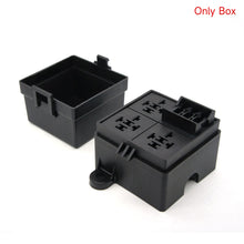 Load image into Gallery viewer, DC12V/24V Auto Car Truck 3 Way Fuse Holder Relay Holder Circuit Fuse Relay Holder 4-Pin or 5-Pin 40A 80A Relays
