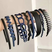Load image into Gallery viewer, 9pcs/set Simple Versatile Non-slip Headband Multicolor Frosted Hair Hoop Hair Band Headwear Hair Styling Accessories for Women
