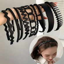 Load image into Gallery viewer, 9pcs/set Simple Versatile Non-slip Headband Multicolor Frosted Hair Hoop Hair Band Headwear Hair Styling Accessories for Women
