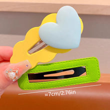 Load image into Gallery viewer, 6pcs/set Multicoloured Flower Hair Clip Bangs Hairpin Cute Cartoon Headwear Hair Styling Accessories for Children
