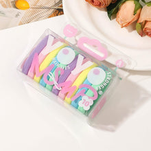 Load image into Gallery viewer, 10pcs/set Simple Mixed-color Hair Tie Soft Seamless Highly Elastic Durable Rubber Band Hair Rope Headwear Hair Accessories
